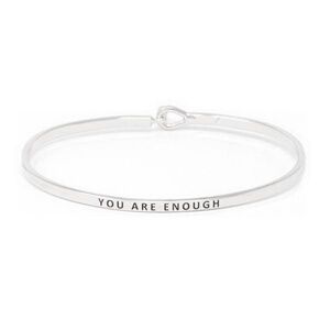 YOU ARE ENOUGH MESSAGE BRACELET